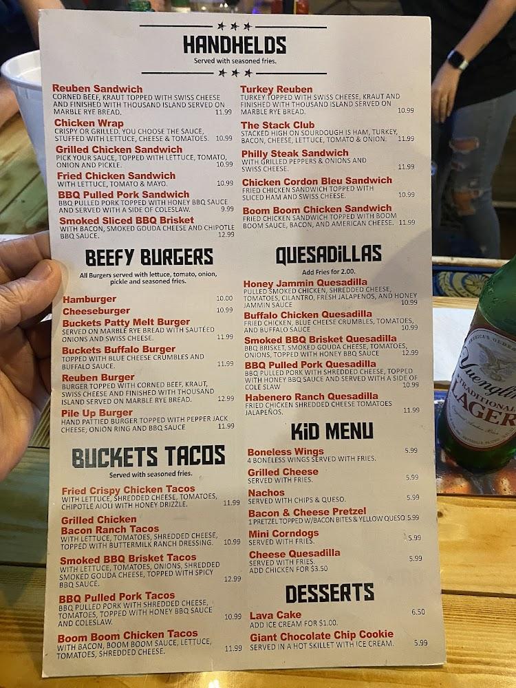 Buckets Sports Bar & Grill Menu image 3